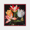 Ambrosius Bosschaert - Stikla vāze ar četrām tulpēm